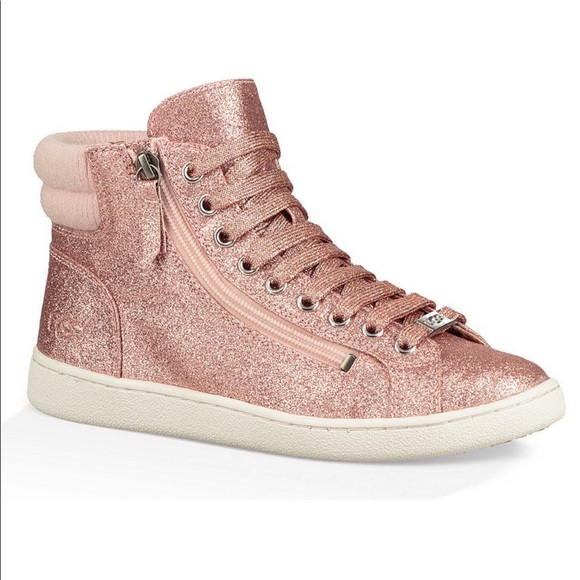 UGG Pink Glitter Sneaker Boots NWT - Picture 6 of 7